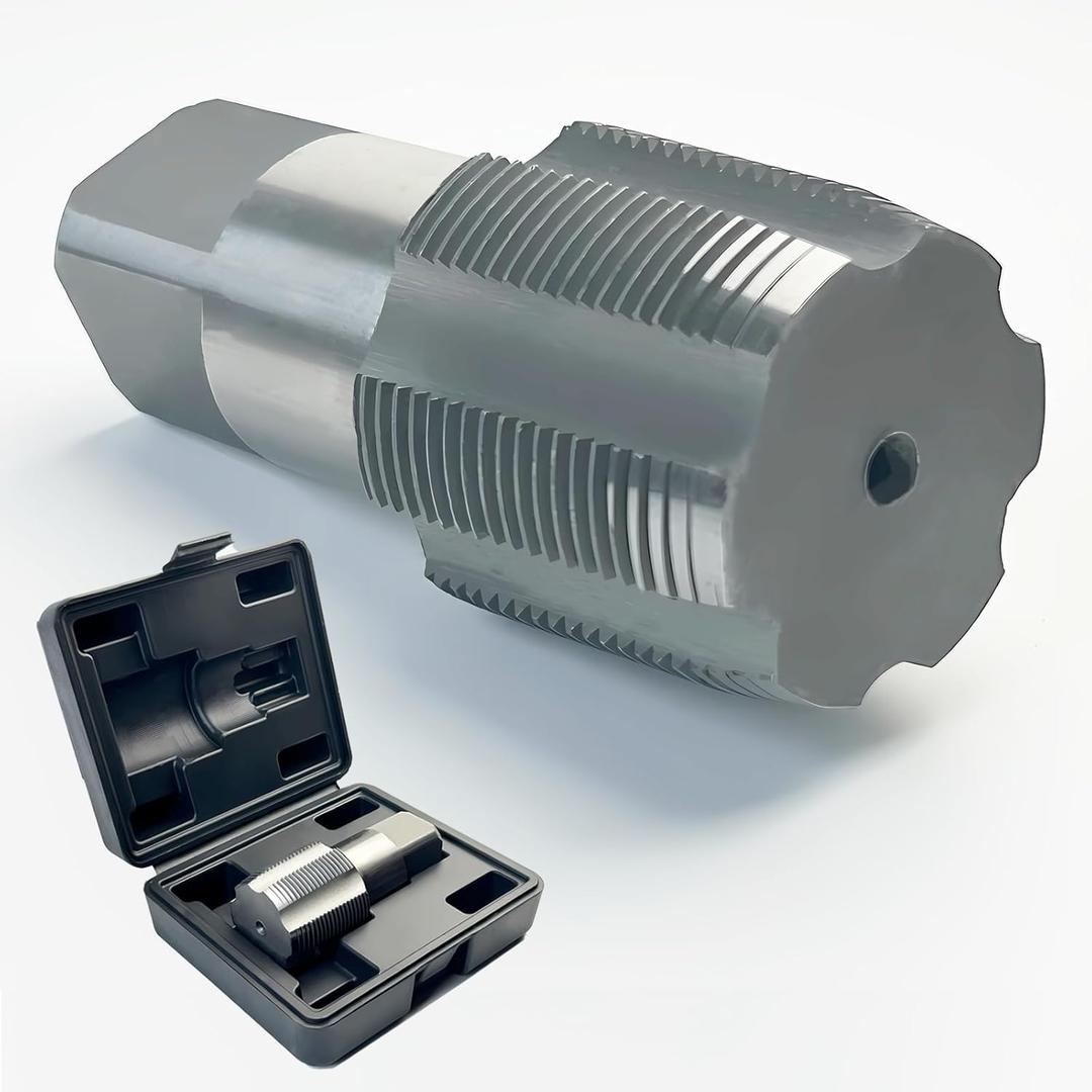 1-1/2"-11-1/2 NPT Pipe Tap, 1-1/2"-11-1/2 NPT Tap Carbon Steel Hand Threading Plumbing Tap for Accurate Threads, Assorted Plumbers Mechanics DIY Thread cutting tools.