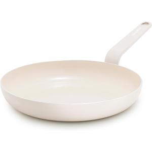 GreenPan Rio Advanced 10" Frying Pan Skillet, Ceramic Nonstick PFAS-Free, Induction Ready, Dishwasher and Oven Safe, Cream White