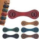 Magnetic Leather Bookmark with 26 Initial for Reading Women,Personalized Magnet Book Marks Gifts for Men,Book Lovers (Red, I)