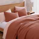 WRENSONGE King Size Quilt-3 Pieces Lightweight Autumn Leaf Fall King Quilt Bedding Set for All Season, Soft Coverlet with 2 Pillow Shams Suitable for Bed & Couch