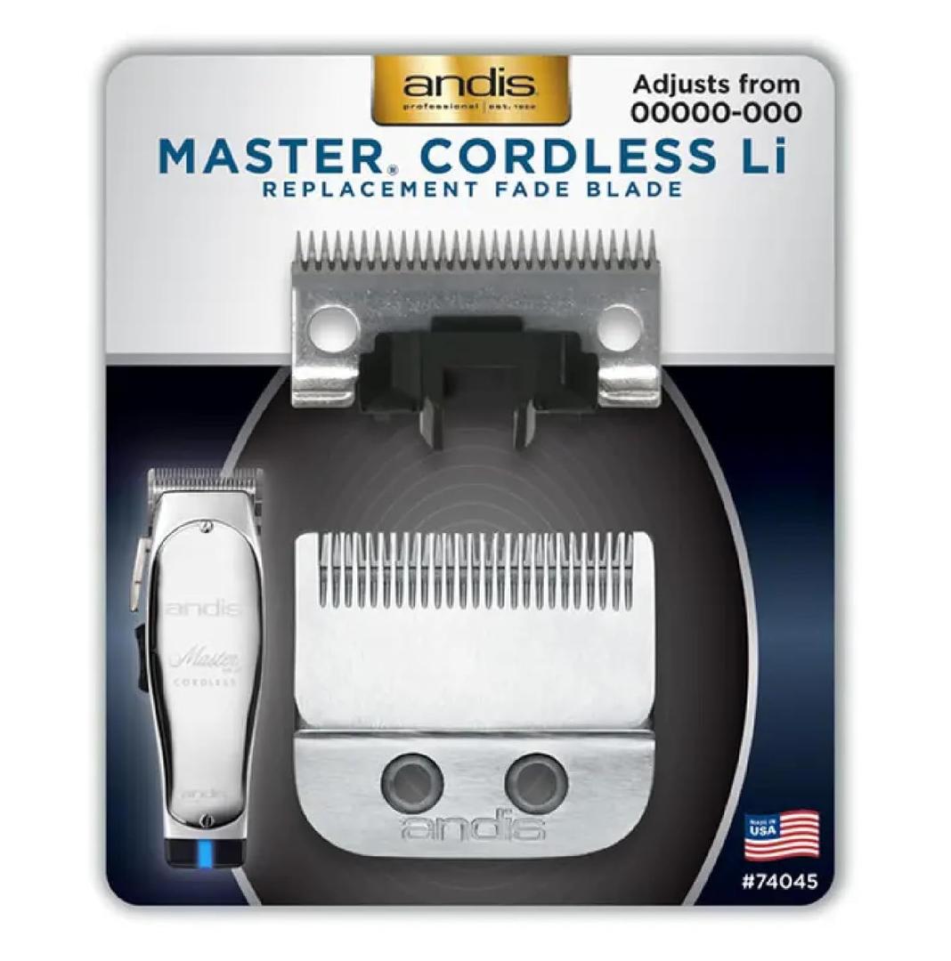 Andis Master Cordless Li Replacement Fade Blade Carbon Steel Clipper Blade, Size 00000 to 000, Ultra Close Fade Performance