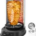 VEVOR Shawarma Grill Machine, Vertical Chicken Shawarma Cooker Machine Countertop, Electric Stainless Steel Broiler Gyro Rotisserie Oven Doner Kebab Machine, for Home Restaurant Kitchen Parties (11.5 L)