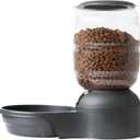 Petmate Replendish Automatic Dog Feeder Gravity Pet Treat Dispenser with Microban Protection Base, Wide Mouth Bowl, 100% BPA Free - 10 lb