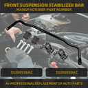 Dasbecan 55398938AC Front Suspension Stabilizer Bar Kit (Including Bushing, Bushing Retainer, Hex Head Screw) Compatible with Dodge Ram 1500 09-10 Ram 1500 11-18 Ram 1500 Classic 19-22 4WD