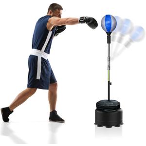 Cobra Reflex Bag, Fast Action Punching Bag with Stand, Punching Bags for Adults and Teens, Adjustable Height Boxing Trainer with Spring-Mounted Ball, Home Gym Boxing Equipment