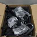 Medline Walker Transport Wheelchair Combo, Rollator Walker for Seniors with Seat, Foldable Transport Chair with Footrests, 18" Wide Seat, Black