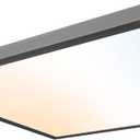 Ultralux 2x2 ft Surface Mount Ceiling Light Panel  Slim, Edge Lit, Flush Mount Flat Panel for Kitchen, Home & Office - TRIAC Dimmable, 3CCT Adjustable Color Temperature (Matte Black, 1 Pack)