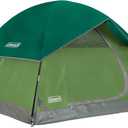 Coleman Sundome Camping Tent with Rainfly, 4 Person Tent Sets Up in 10 Mins, Weatherproof Shelter for Camping, Festivals, Backyard, Sleepovers, & More (PFAS-Free, Spruce Green)
