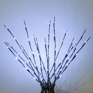 MENCH Branch Lights,3 Pcs Twig Light USB&Battery Powered 8 Flashing Modes by Remote Control.Branch Lights for Indoor, Light Up Decorations for Halloween Day and Christmas,Pure White