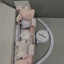 The Peanutshell Crib Mobile for Girls - Soft Pink Musical Baby Crib Mobile with 12 Lullabies, Cute Elephant Baby Pink Elephant Nursery Decor