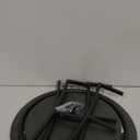 Gadroad Round End Table with Storage Shelf, 2 Tier Farmhouse Side Table Nightstand for Living Room, Bedroom, Wood Tabletop & Black Metal Frame, Black 15.7 * 15.7 * 23.0 inches