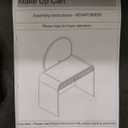 Makeup Vanity Table with Touch Screen Lighted LED Mirror Curved Edge Dressing Table with Storage Drawer Vanity Desk for Chamber Practical(White)