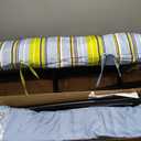 SUNCREAT Portable Outdoor Hammock with Stand Included, Double Hammock with Stand for Outside, Yellow Blue