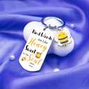 Bee Keychain Gifts For Women Friendship Bee Themed Gifts For Women Men Inspirational Motivational Keychain Gifts For Women