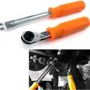 Automatic Slack Adjuster Release Tool and Wrench Fork End Release Tool and Double Square Ratcheting Wrench for Air Brake System Adjustments