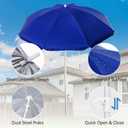 Umbrella Replacement Compatible with Little Tikes Water Table, Seaside Beach Umbrella for Water Table, 70 Inch Adjustable and Durable Umbrellas, for Beach, Camping, Garden and Outdoor Play Shade