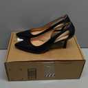 Women's Pumps Pointed Toe Pump Shoes Kitten Heel Comfort Cut Out Dress Shoes for Office Wedding Party Dressy Casual, US Size 5-11 (8, Black)