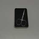 LIVINGO Premium Manicure Nail Scissors, Multi-purpose Stainless Steel Cuticle Beauty Grooming Kit for Eyebrow, Eyelash, Dry Skin Curved Blade 3.5 inch