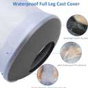 Zoyehoo Waterproof Full Leg Cast Cover for Showering Adult, Extra Long Cast Covers for Shower Leg, Reusable Watertight Shower Protector for Thigh Knee Foot Ankle Surgery Wounds Cast Boot & Brace, XL