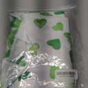 Horaldaily St. Patrick's Day Tablecloth 6084 Inch Oval, Green Love Pattern Watercolor Style Washable Seasonal Table Cover for Party Picnic Dinner Decor