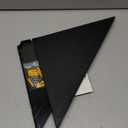 evron Corner Mounting Shelf Set of 2  Easy to Install Floating Wall Shelves with Wood Grain Finish, Durable and Waterproof ABS Plastic for Kitchen, Bathroom, Living Room Home Dcor (Black)