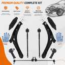 10pcs Front Suspension Kits for Mitsubishi Lancer/Outlander/RVR