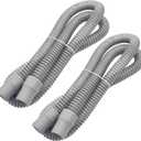 2-Pack CPAP Hose 4ft with 22mm Cuffs, Latex-Free CPAP Tubing Compatible with Most Machines, Lightweight CPAP Hose, Gray 19mm CPAP Tube, Easy to Attach CPAP Replacement Supplies