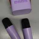 Karaoke Machine for Kids, Portable Mini Speaker with 2 Wireless Microphones, 2026 TOP Kids Gifts for Girls Ages 3, 4, 5, 6, 7, 8, 9, 10, 12 +Years Old, 4-12th Birthday Present Toy Party (Purple)