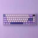 Hyekit PBT Keycaps, 132 Keycaps Dye-Sublimation Cherry Profile Botanical Keycap for Cherry MX Mechanical Keyboards (Witch Emilia)
