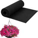 12x120 Inch Planter Liner Roll Fabric Planter Basket Liner Non Woven Black Felt Window Box Liners Coconut Fiber Liner Roll Replacement Hanging Basket Liner Coco for Plants Flower Outdoor Indoor Garden