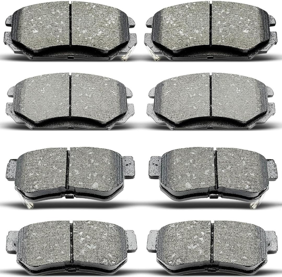 D813 D1125 8pcs Front Rear Ceramic Brake Pads Sets Fit For 2006 2007 2008 2009 For Hyundai Azera, 2006 2007 2008 For Sonata