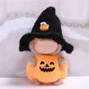 2 x 17cm Clothes Set(NO Doll), Hat & Overalls Set for 17cm Accessories Suit, Cute Clothes for Dress up Unique Style, Stylish Adorable Dolls Clothes Accessories (Little Pumpkin) (Pink)