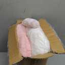 Perfectto Design Set of 2 Decorative Unicorn Pillows for Girls Kids Bed Room - White Pink Fluffy Plush for Baby Girl, Cute Throw Pillows Bedroom Dcor, Teepee