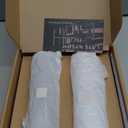 LARS NYSM Electric Salt and Pepper Grinder Set, USB Rechargeable, Automatic Salt and Pepper Mills, Spice Shakers Refillable with LED Light, Adjustable Coarseness, Ceramic Grinder (Black/White)