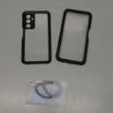 Lanhiem for Samsung Galaxy A25 5G Phone Case, IP68 Waterproof Dustproof, Built-in Screen Protector, Rugged Full Body Shockproof Protective Cover for Samsung A25 5G /4G 6.5", Black/Clear