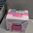 OWill Balloon Pump Electric, Balloon Inflator Electric Air Pump, Portable Dual Nozzle Balloons Air Pump Electric 600W Blow Machine for Party Decoration (Pink)