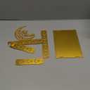 Ramadan Serving Tray Gold Eid Mubarak Holder Al-fitr Home Decoration for Moon Star Tray Gold Container for Home Islamic Muslim Party Tableware Kitchen Dessert Food Storage(Mosque)