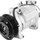 AC Compressor with A/C Clutch Fit for Honda Element 2.4 2.4L 2003 2004 2005 2006 2007 2008 2009 2010 2011, CO 10739C, 38810PZDA00, 639319, 4711004