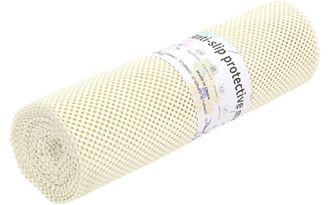 Shelf Liner Drawer Liner Mat Roll Waterproof Tableware Kitchenware Roll Drawer Liner Cabinet Liner for Kitchen for Shelves, White 15.7'x20'