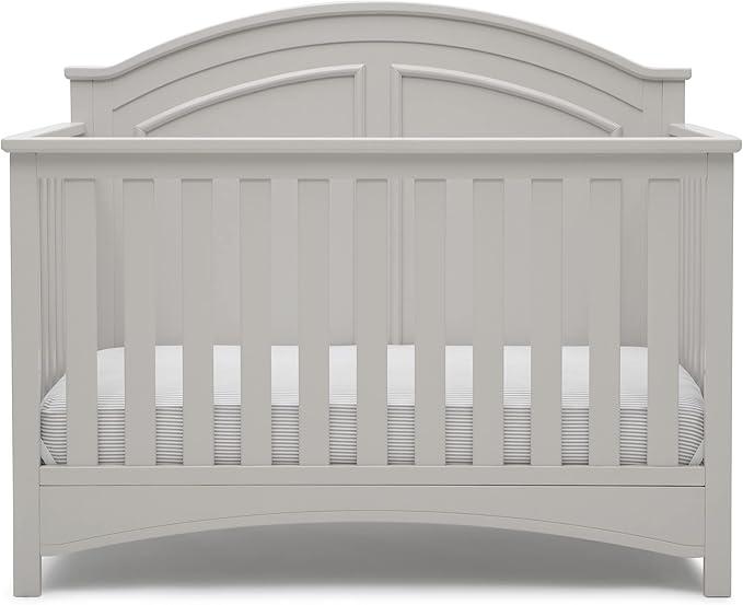 Delta Children Perry 6-in-1 Convertible Crib - Greenguard Gold Certified, Moonstruck Grey