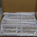 Decorative Garden Fence 17in x10ft, 10 Pack Rustproof Metal No Dig Fence Animal Barrier for Dog, Arched Flower Bed Edging Ornamental Wire Border Panel Fencing for Yard Patio Outdoor Decor White