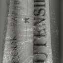 Suli Extra Large Kitchen Utensils Holder with 4 Compartments, Wooden Utensil Organizer for Kitchen Countertop, Farmhouse Decor, Rustic Cooking Utensil  White grain