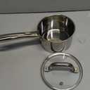 TeamFar 1 qt Saucepan, Stainless Steel Small Sauce Pan & Lid with Tri-ply Bottom for Cooking/Boiling/Stewing, For Induction/Gas/Electric, Non-Toxic & Heavy Duty, Straight Side & Dishwasher Safe