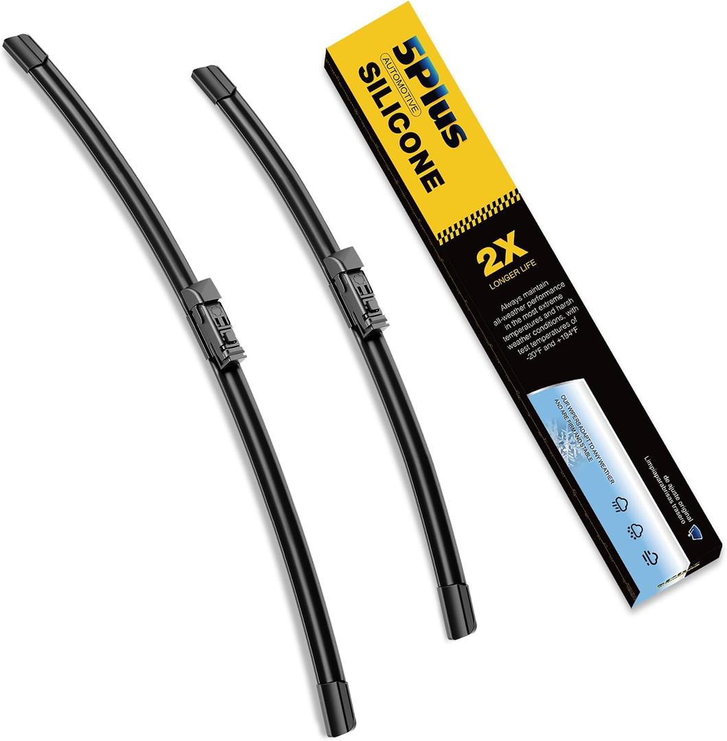 5 PLUS Premium Silicone Wiper Blades Fits Toyota Prius 2016-2022