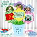 Teacher Appreciation Gifts, Thank You Cards for Teacher 3 Pack Flower Gift Card Holder Bouquet, Teacher Survival Kit End of Year Teachers Week School Graduation Gifts for Women Men Her Him Mother