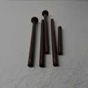 Ausemku Shower Curtain Rod 32 to 80 Inch - 1 Inch Diameter Never Rust Non-Slip Spring Tension Curtain Rod No Drilling Stainless Steel Telescoping Rod, Gold