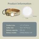 Tactical Dog Outdoor Positioner, Tracker for Pet Only iOS System, Smart Location Tracking Tactical Collar, Map Reality, Works Worldwide with Any Collar, No Other Fees, Find My, Camo