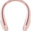 Mini Bladeless Neck Fan Hanging Neck Fan Portable Leafless Fan Silent USB Rechargeable Neck-Hanging Fans Air Cooler Easy to Carry (Color : Pink)