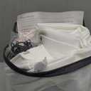 White Short Linen Curtains 45 Inch Length 2 Panel Set for Small Windows Rustic Country Linen Cotton Light Filtering Drapes Privacy Pinch Pleated Back Tab Semi Sheer Kitchen Curtains 45 Inches Long