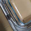 8-Piece Deep Glass Baking Dish Set with Plastic lids,Rectangular Glass Bakeware Set with Lids, Baking Pans for Lasagna, Leftovers, Cooking, Kitchen, Freezer-to-Oven and Dishwasher, Gray